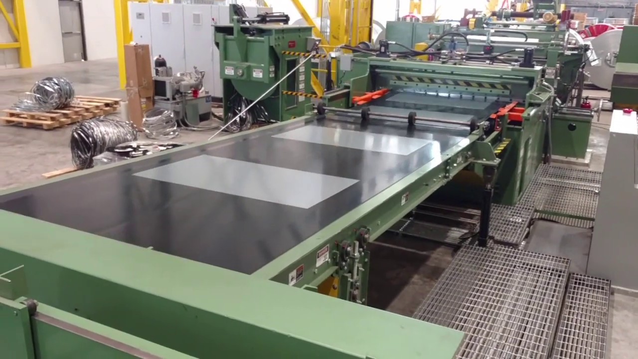 Cut-to-length line processing stainless steel sheets